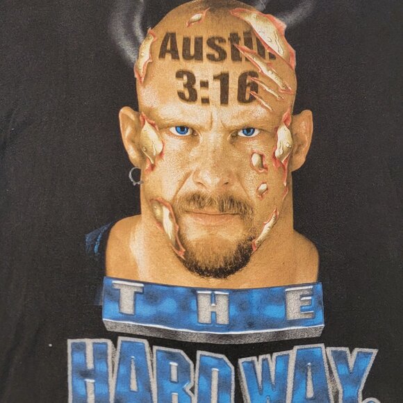 Stone Cold Austin 3:16 T-Shirt – Classic WWF Merch – Wrestling Collectible XL - Picture 1 of 4